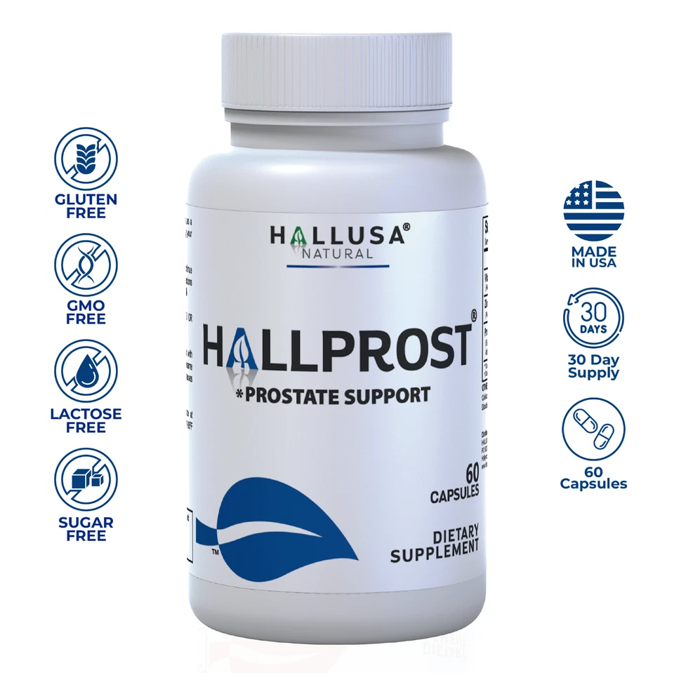 HALLPROST - Próstata inflamada, prostatitis, HPB y función urinaria - 60 cápsulas Foto 3 de 4