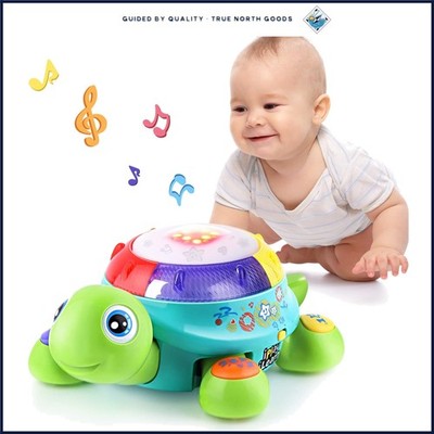 Musical Turtle Toy for Babies, Interactive Crawling Educational Learning Fun