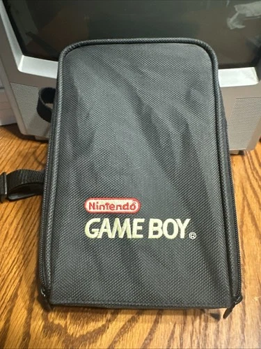 Official Vintage Nintendo Game Boy Carrying Case Black Bag with Insert and Strap