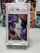 2024 Topps Finest #162 Jackson Holliday Purple Refr. /200 PSA Mint 9 RC
