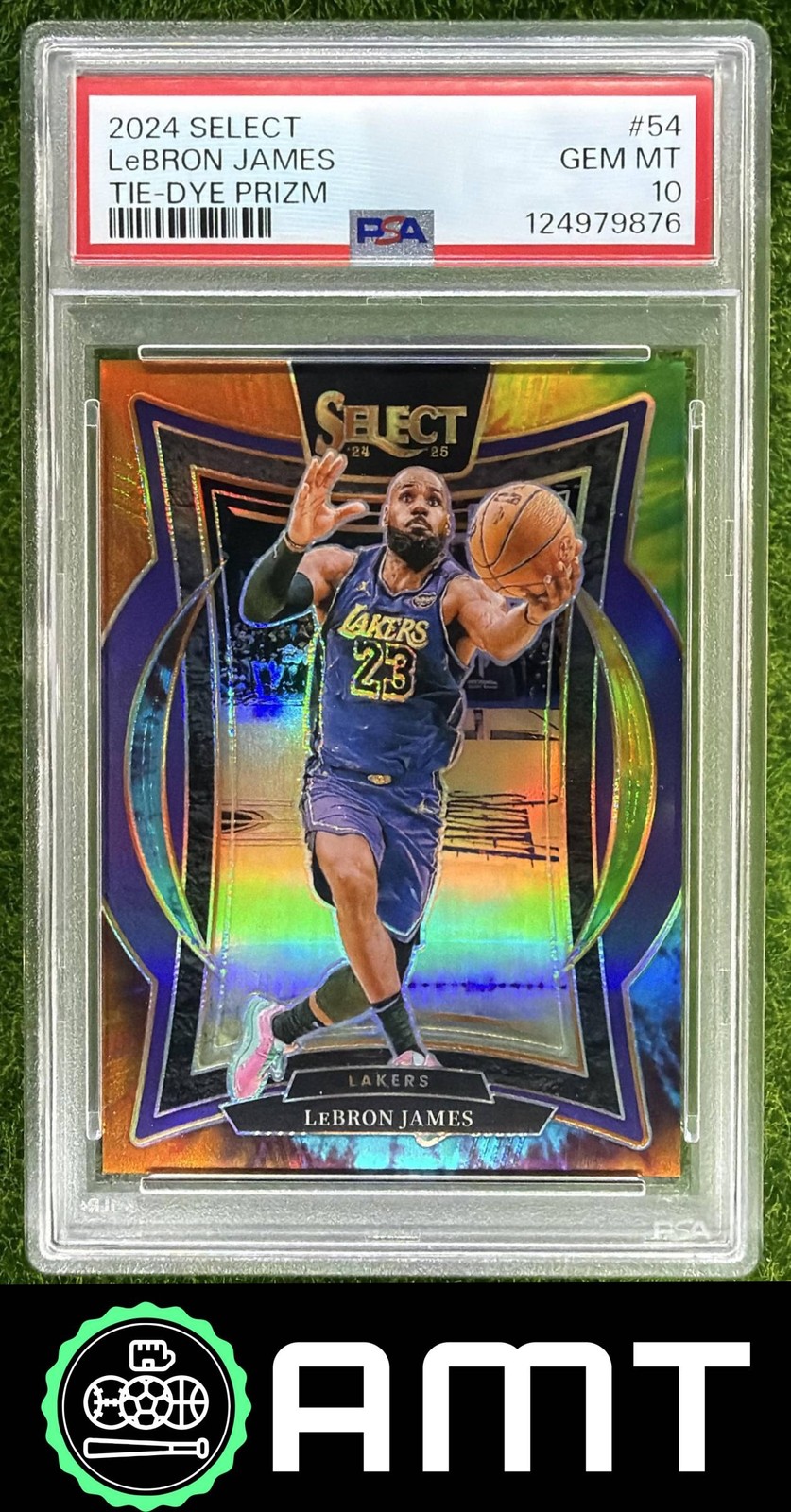 LeBron James PSA 10 2024-25 Panini Select 11/25 Concourse Tie-Dye Lakers 9876