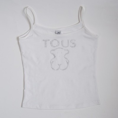 Vintage Y2K Maxx Tous Teddy Bear Rhinestone Tank Top - Never Worn, Deadstock