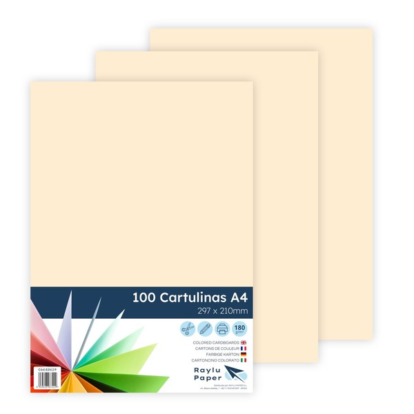 Tonpapier A4 180G/M² 100 StüCk Hautfarben, Bastelpapier, Kartonpapier-image