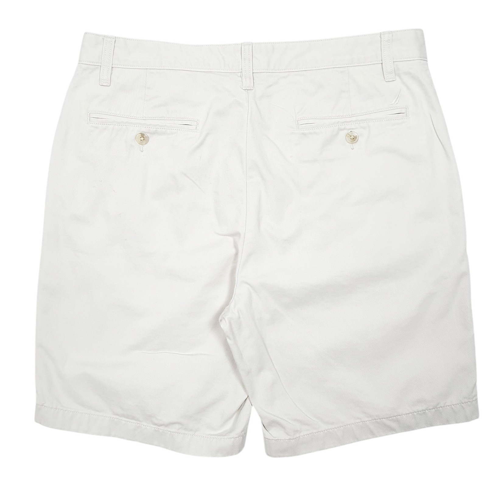 NAUTICA Deck Beige Chino Cotton Shorts Mens W33 image 3