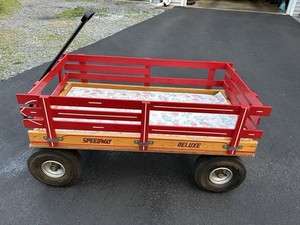 Amish Made Wooden wagon Big Tires