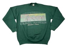 Vintage 90s Western Colors Horse Sweatshirt Mens XL Cowboy Rodeo Montana