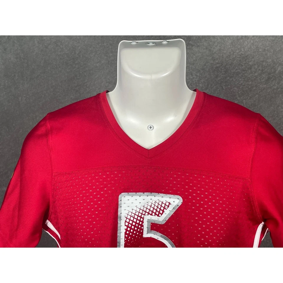 Louisville Cardinals Jersey Women S Red Pullover M Gray 1/4 Zip Lot  2 Football  - Image 3 of 4