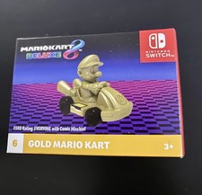 McDonald  s Mario Kart 8 Deluxe 6 Gold Mario Happy Meal Toy Nintendo Collectible