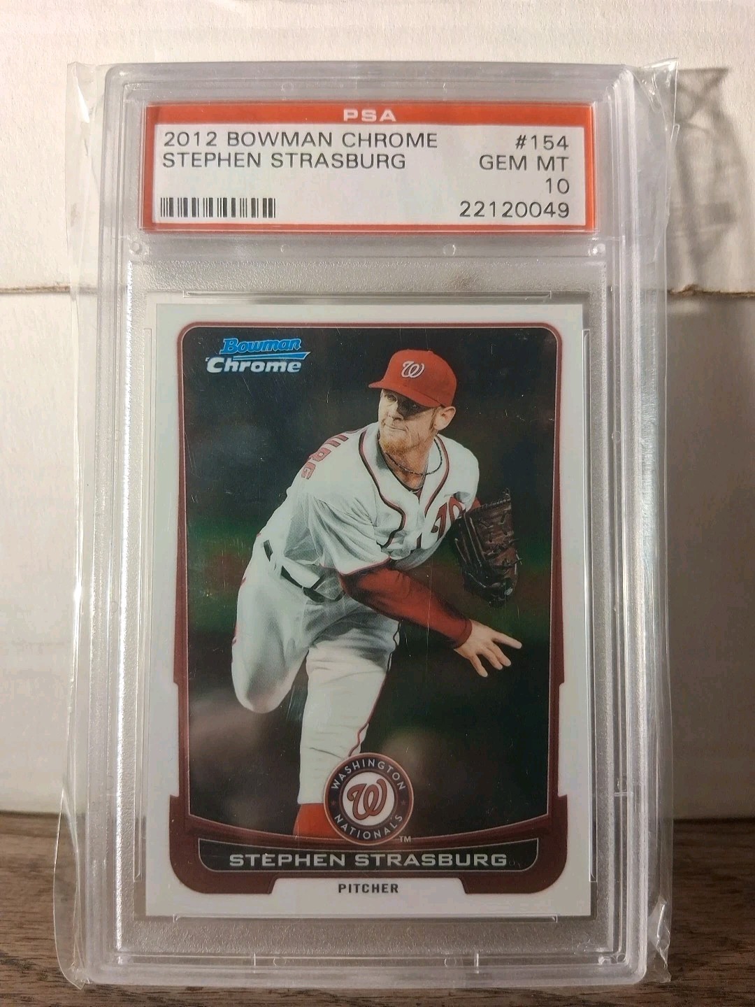 2012 Bowman BOWMAN CHROME #154 Stephen Strasburg front