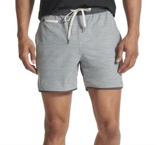 Vuori Banks Shorts Mens Medium Gray 7 Unlined Athletic Performance Drawstring