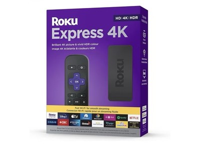 Roku Express 4K 2022 Streaming Media Player HD/4K/HDR Black New Open Box