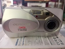 Olympus Digital Camera Camedia C-350 Zoom 3.2MP Silver Tested no memory card