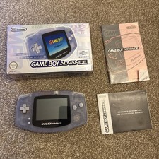 Nintendo Gameboy Advance Milky Blue Console AGB-001 (Hong Kong) Mint Condition