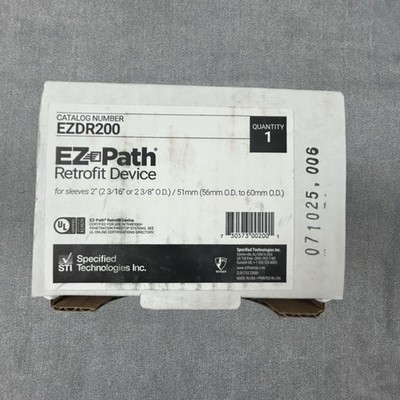 Sti EZ Path EZDR200 Fire Barrier Pathway Retrofit Device Low Volt Wire Path