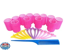 Kamay's Hair Rollers Curlers Rollers With 12 Duckbill Sectioning 