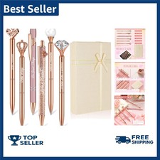 6 Pcs Fancy Pens for Women Crystal Diamond Pen for Journaling Pretty Glitter ...