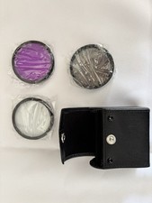 Camera Circular Lens Filter Kit - Clear, Purple, Gray Filters with Carrying Case