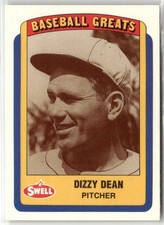 1990 SWELL BASEBALL GREATS #6 DIZZY DEAN ST. LOUIS CARDINALS
