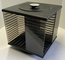 Retro 56 CD Spinner Spinning Carousel Storage Holder Revolving Tower Stand CUBE