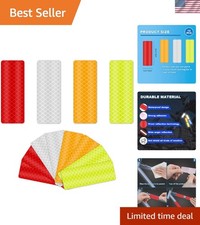 Reflective Outdoor Tape - 12 High-Visibility Stickers for Biking & Walking