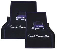 Freightliner M2 106 112 Blue Rubber Floor Mats 2 pz driver-pass Easy to clean