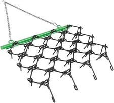Drag Harrow 1/2" Tines Chain Harrow ATV Lawn Rake for Lawn Tractors Leveling