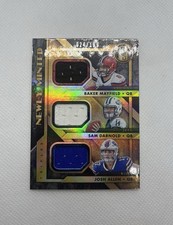 Mayfield Darnold Josh Allen 2018 Panini Gold Standard Newly Minted Trip RC /199