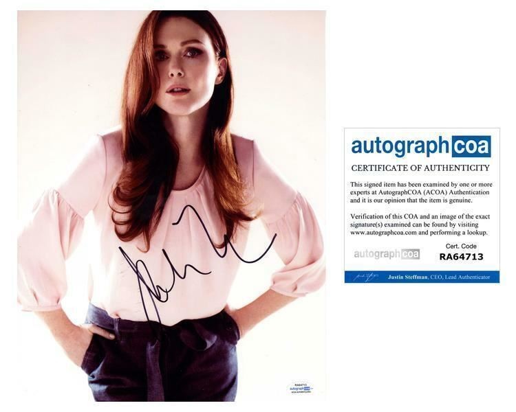 Foto autografiada firmada por Julianne Moore 11x14 ganadora del Oscar actriz pelirroja ACOA