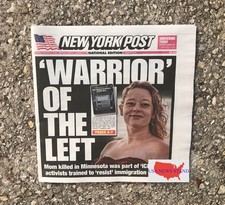 NEW YORK POST - FRIDAY JANUARY 9, 2026 (RENEE GOOD - ACTIVIST FROM THE LEFT)