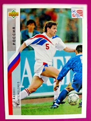 KANTCHELSKI,RUSSIA -N.212-WORLD CUP USA 94 COLLECTIBLE CARD DELLA UPPER D.E.C.K.