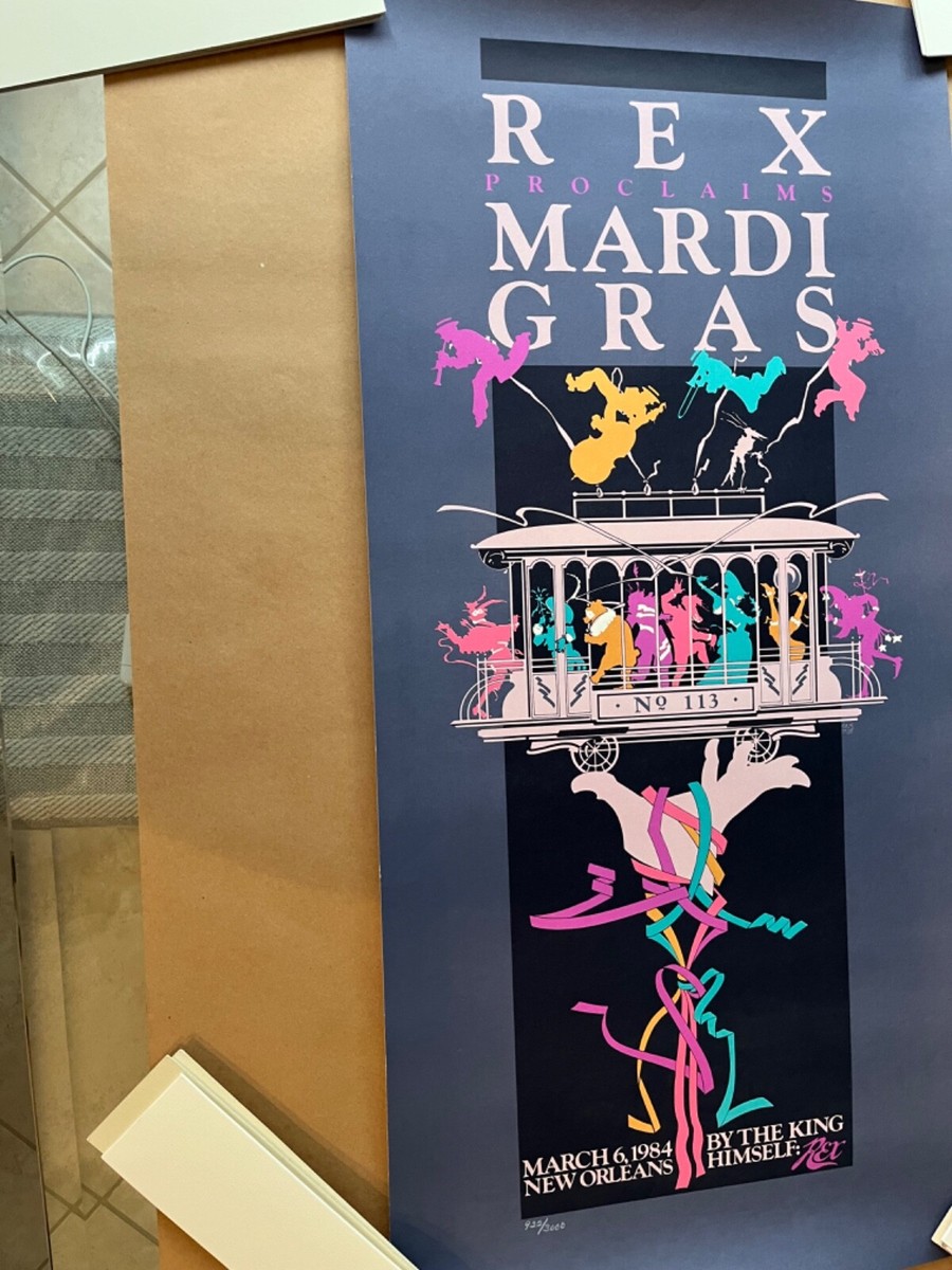 VINTAGE 1984 REX MARDI GRAS POSTER | eBay