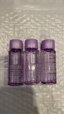 3x Clinique Take the Day off Makeup Remover for Lids Lashes & Lips 1.7oz/50ml