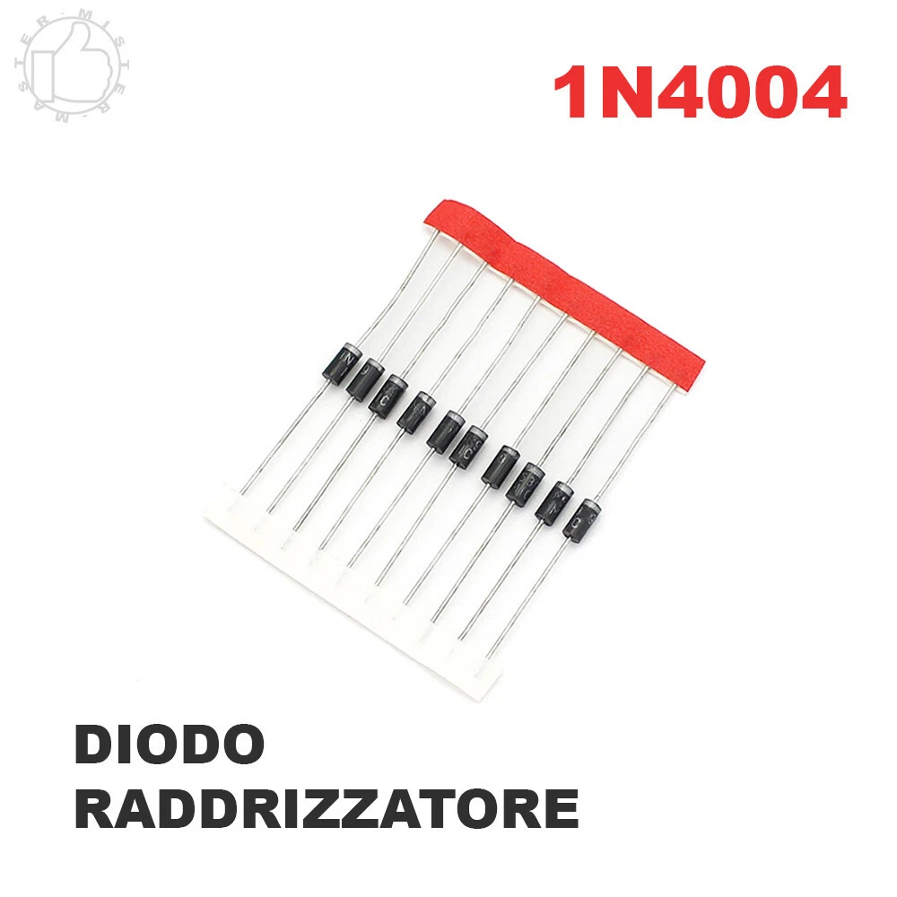 100 Pezzi Di Diodi Raddrizzatori 1N4004, 1A 400V, Foro Passante DO-41, Per Esperimenti, Manutenzione E Produzione Elettronica