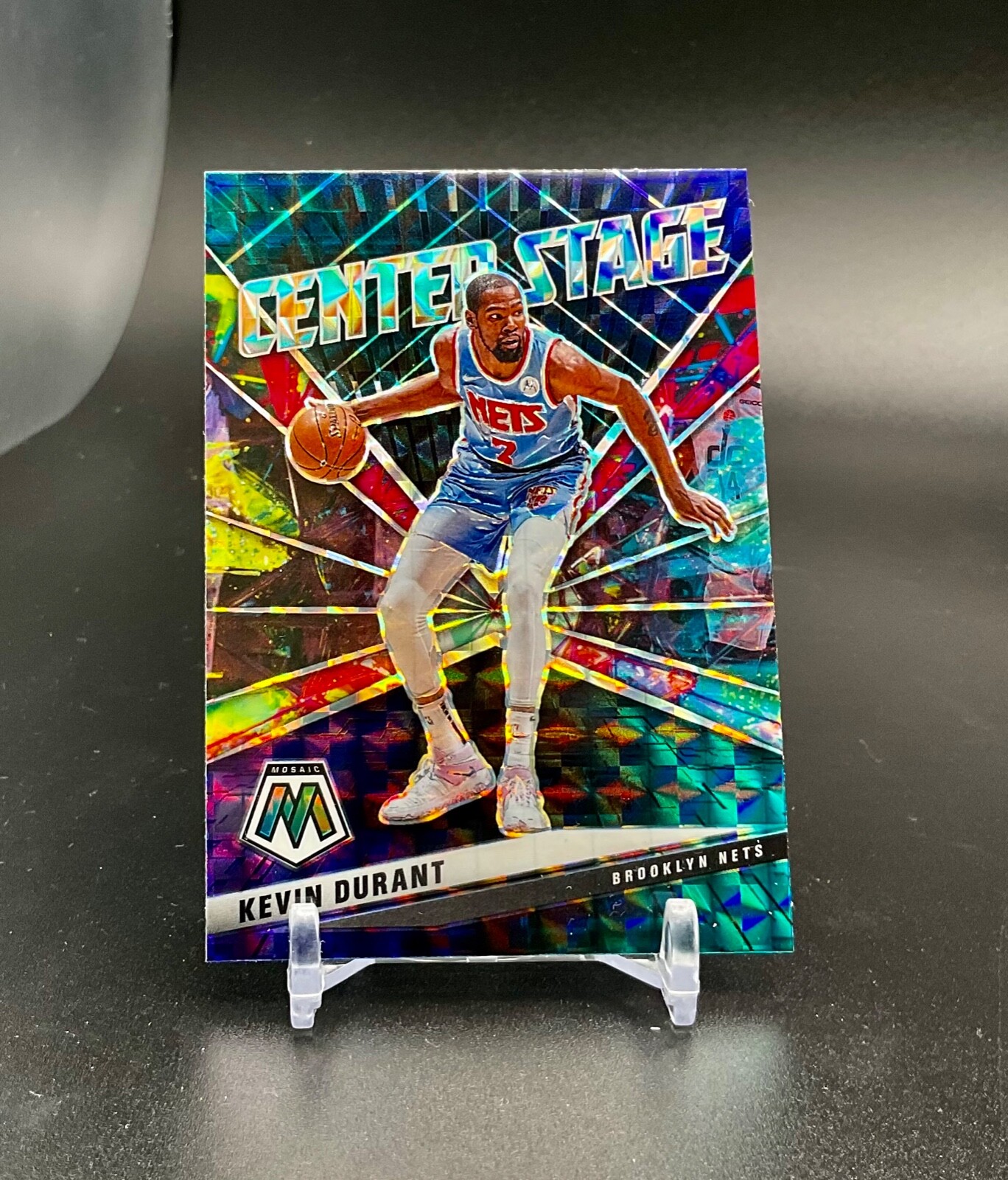 2020-21 Panini Mosaic Prizm Kevin Durant Center Stage -Brooklyn Nets