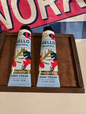 Bath Body Works Shea Butter Hand Cream HELLO BEAUTIFUL Lot of 2 NEW