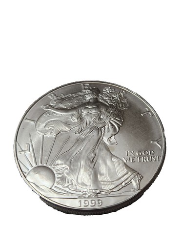1999 Painted Walking Liberty American Eagle One Dollar Coin 1 Oz