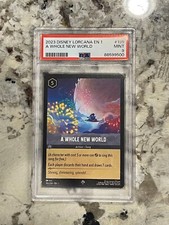 Lorcana First Chapter A Whole New World #195 PSA 9 *500