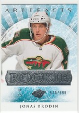 2012 12-13 Artifacts #RED236 Jonas Brodin XRC /699