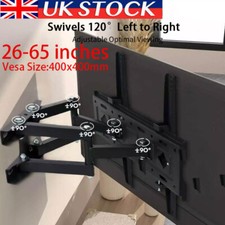 TV Wall Mount Bracket Swivel Tilt 26 32 40 42 46 50 55 65 Inch UK LED LCD Screen