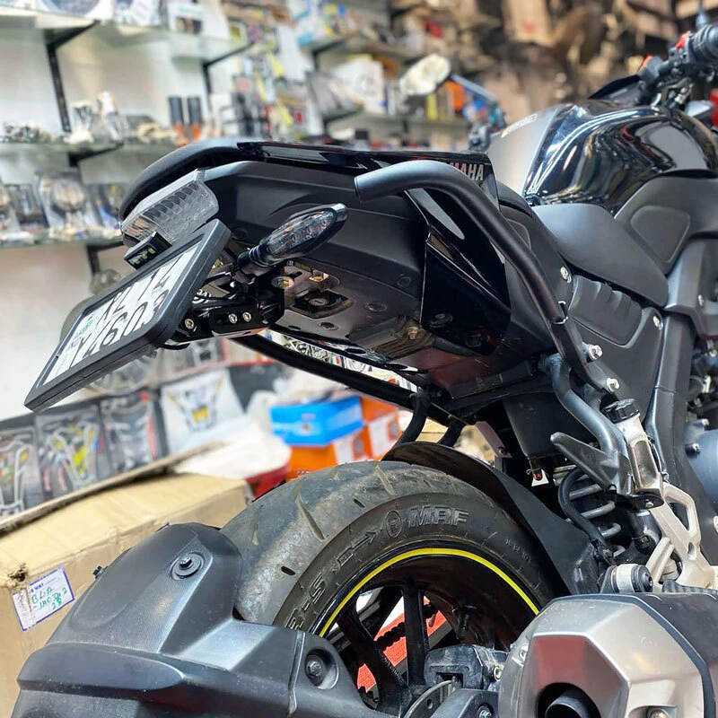 Eliminador de guardabarros trasero ordenado luz LED soporte de matrícula para Suzuki GSX Foto 4 de 4