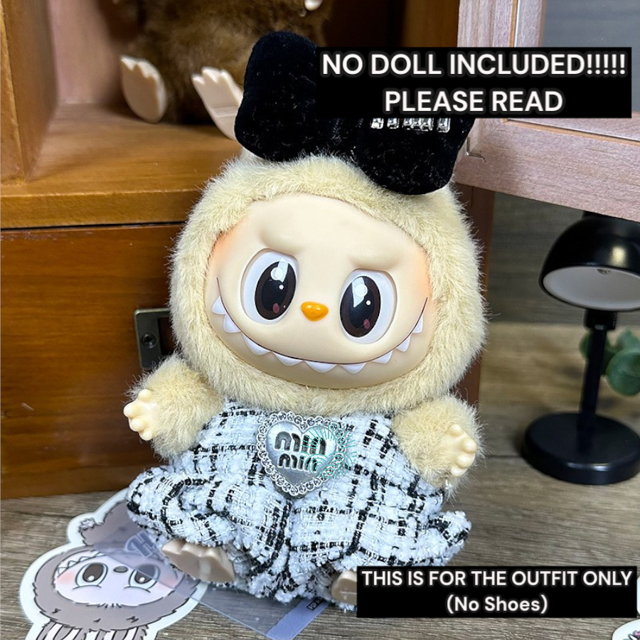 Mini Labubu Handmade Modern Fashion Clothes Outfit Set