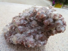 Rare Red Phantom"Mercedes-Benz"Formation Glass Like Calcite Crystals from China