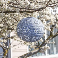 Allsop Solar Lantern - Blue 12 in