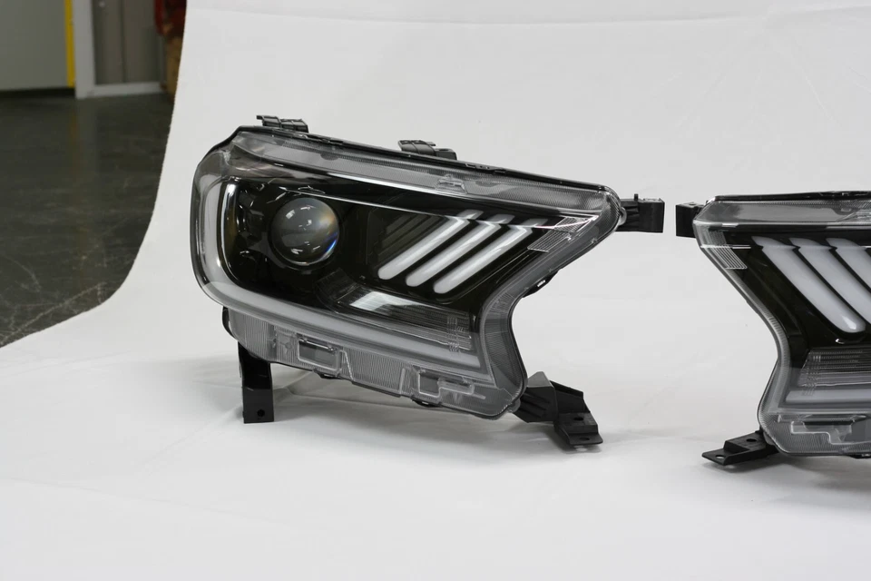 For Ford Ranger 2016-2022 LED Mustang Style Headlights - Image 2 of 4