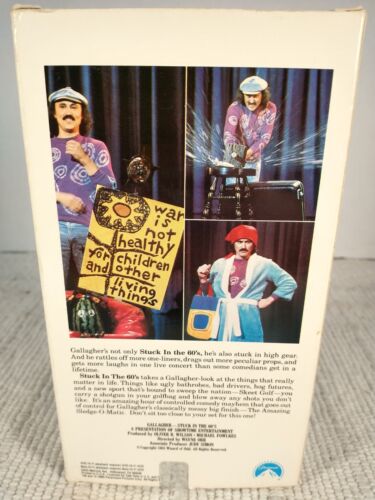 GALLAGHER : "STUCK IN THE 60s" (VHS, 1984) Stand Up Comedy Good Condition - Picture 2 of 6