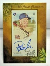 Patrick Wisdom 2019 Topps Allen & Ginter Framed Mini Autograph Auto RC - CUBS