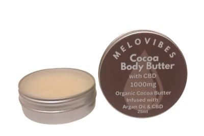 MELOVIBES Cocoa Skin Rub With CBD For Irritated Skin Repair Stretchmarks Inflammation 25ml