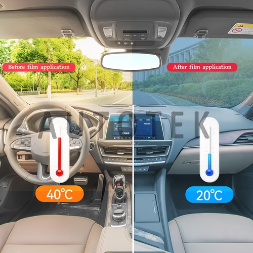 PreCut Film Front Two Door Windows Any Tint Shade % For Tesla Model Y 2020-2024 - Picture 8 of 11