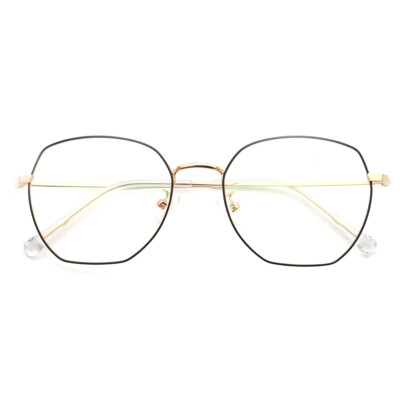 Vintage Oversized Metal Glasses Round Retro Eyeglasses  display picture 2