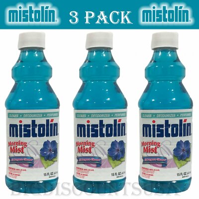 Mistolin 3 Pack General All Purpose Cleaning Solution  Morning Mist (Rocio)